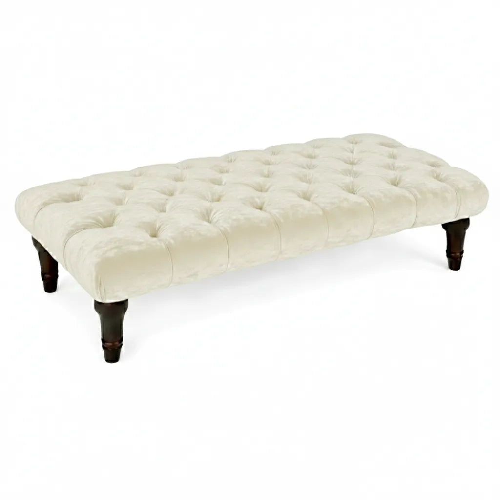 Sienna Chesterfield Upholstered Footstool / Coffee Table