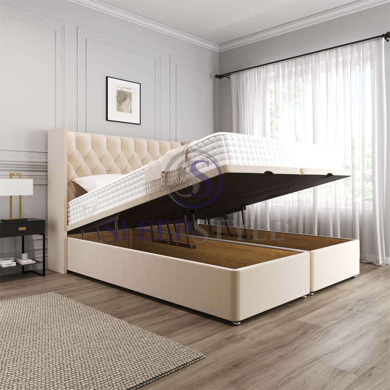 Winged Chesterfield Bed Frame