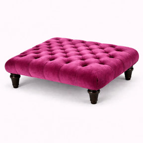 Chesterfield Upholstered Footstool / Coffee Table