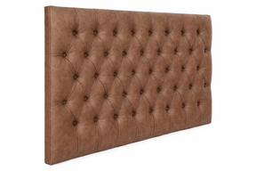 Classic Chesterfield Headboard In Genuine Leather Options