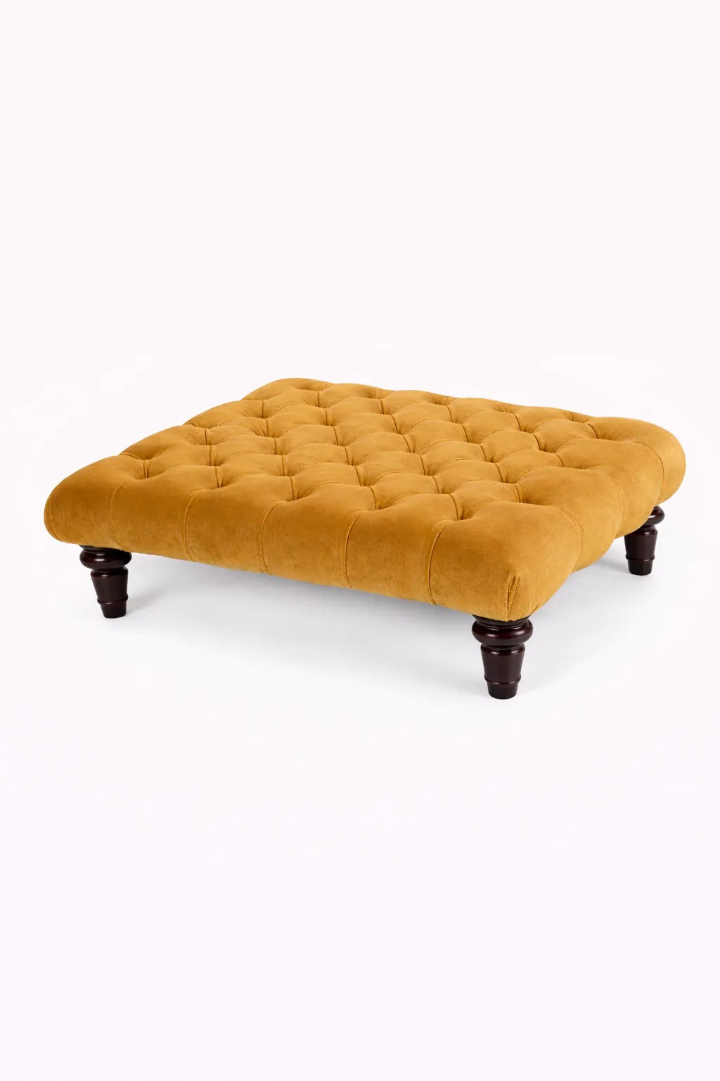 Chesterfield Upholstered Footstool / Coffee Table