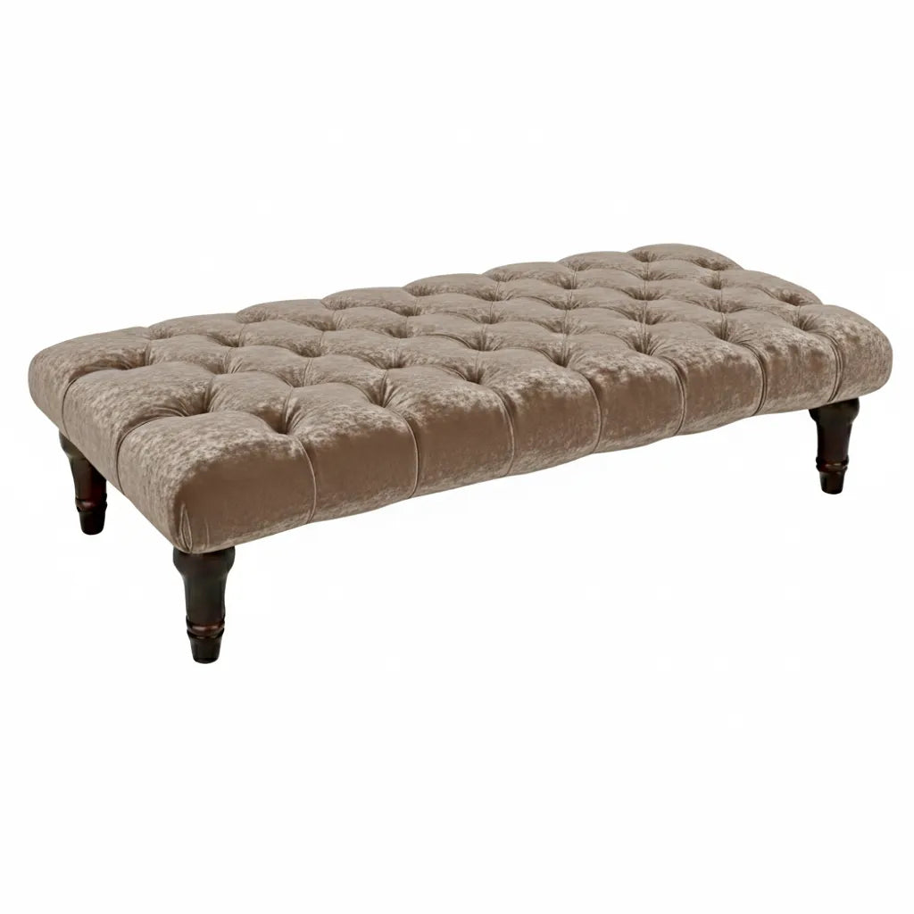 Sienna Chesterfield Upholstered Footstool / Coffee Table