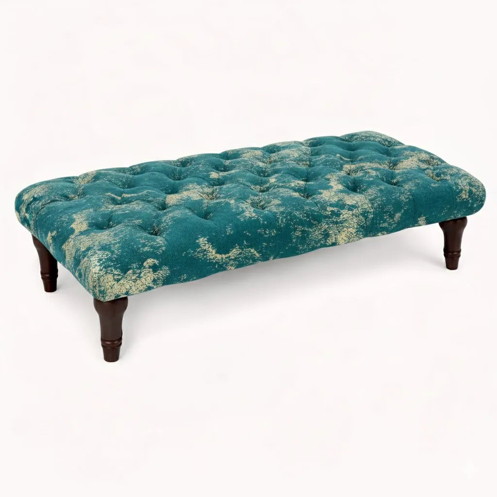 Sienna Chesterfield Upholstered Footstool / Coffee Table