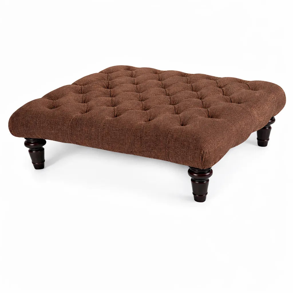 Chesterfield Upholstered Footstool / Coffee Table
