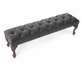 Camille Chesterfield Upholstered Bench / Footstool