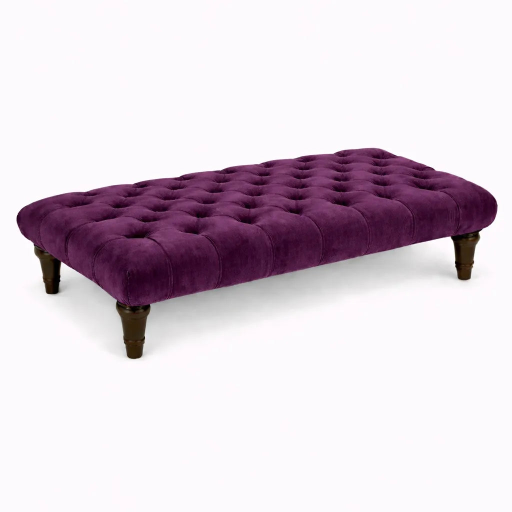 Sienna Chesterfield Upholstered Footstool / Coffee Table