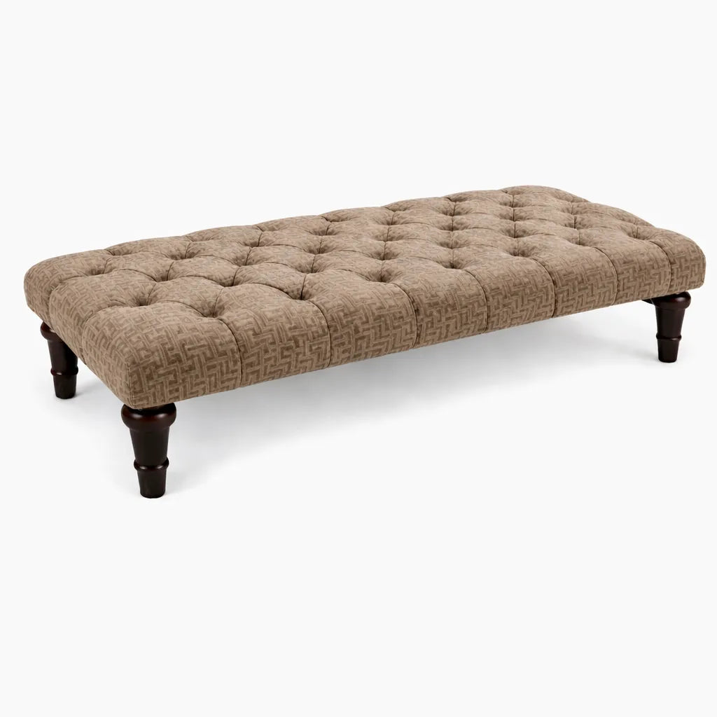 Sienna Chesterfield Upholstered Footstool / Coffee Table