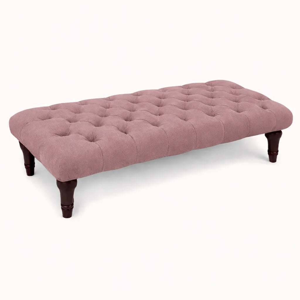 Sienna Chesterfield Upholstered Footstool / Coffee Table