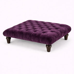 Chesterfield Upholstered Footstool / Coffee Table