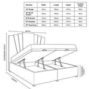 Rene Ottoman Storage Bed