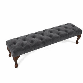 Camille Chesterfield Upholstered Bench / Footstool