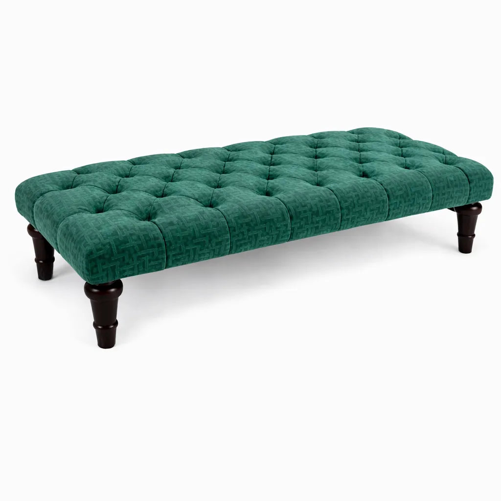 Sienna Chesterfield Upholstered Footstool / Coffee Table