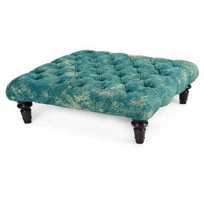Chesterfield Upholstered Footstool / Coffee Table