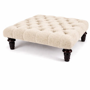 Chesterfield Upholstered Footstool / Coffee Table