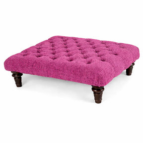 Chesterfield Upholstered Footstool / Coffee Table
