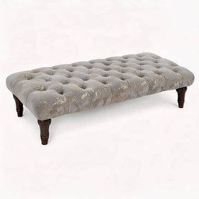 Sienna Chesterfield Upholstered Footstool / Coffee Table