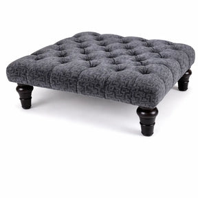 Chesterfield Upholstered Footstool / Coffee Table