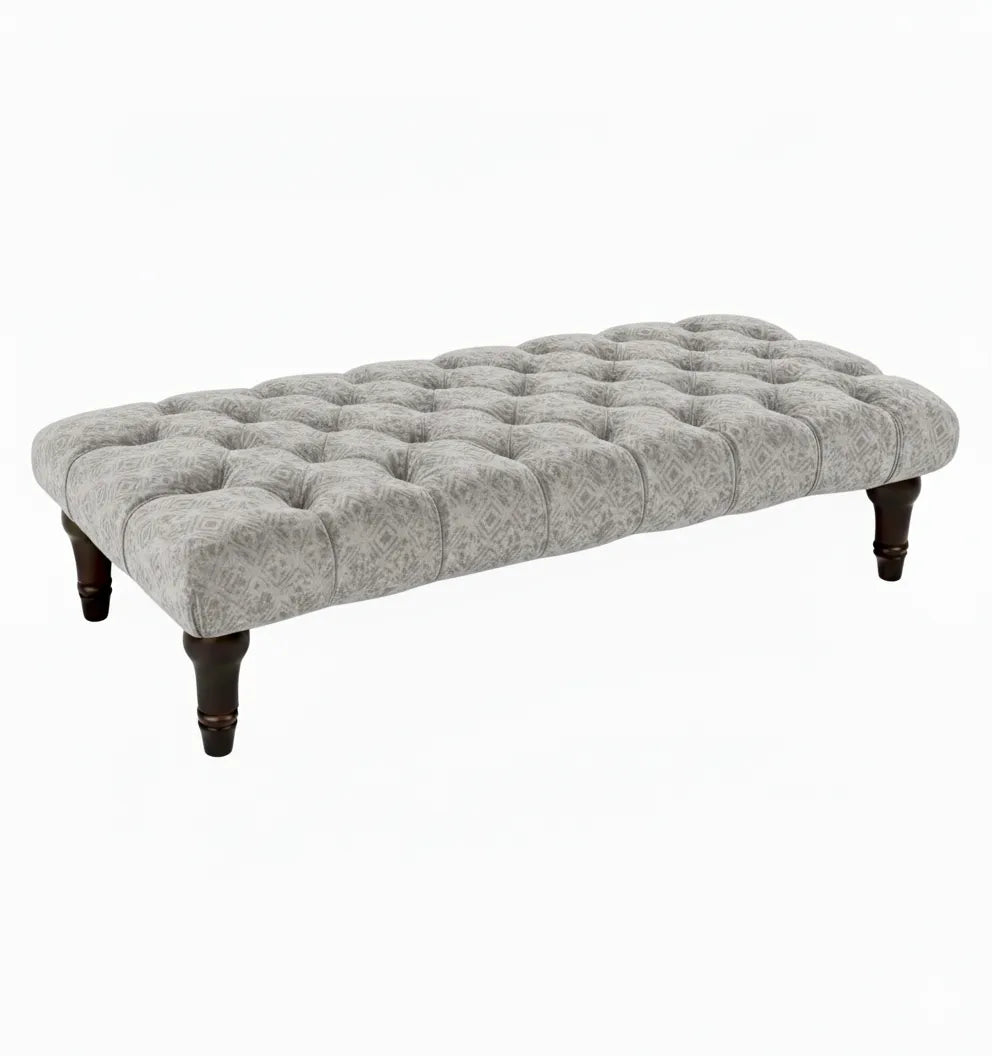 Sienna Chesterfield Upholstered Footstool / Coffee Table