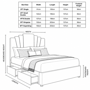 Rene Art Deco Divan Bed