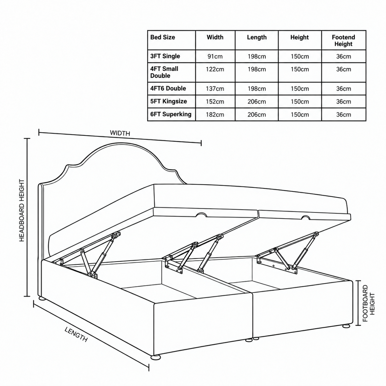 Amelie Ottoman Divan Storage Bed