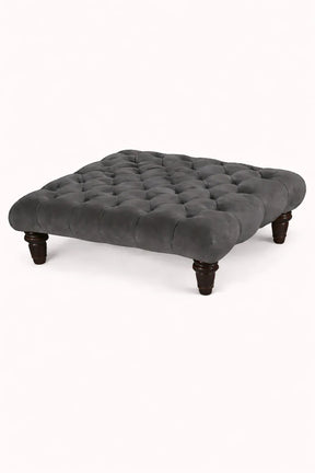 Chesterfield Upholstered Footstool / Coffee Table