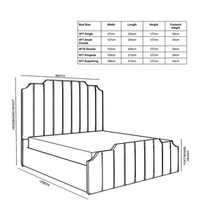 Lusso Art Deco Bed Frame