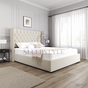Winged Chesterfield Bed Frame