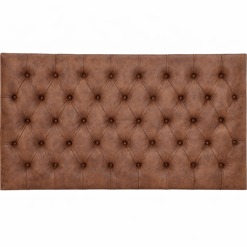 Classic Chesterfield Headboard In Genuine Leather Options