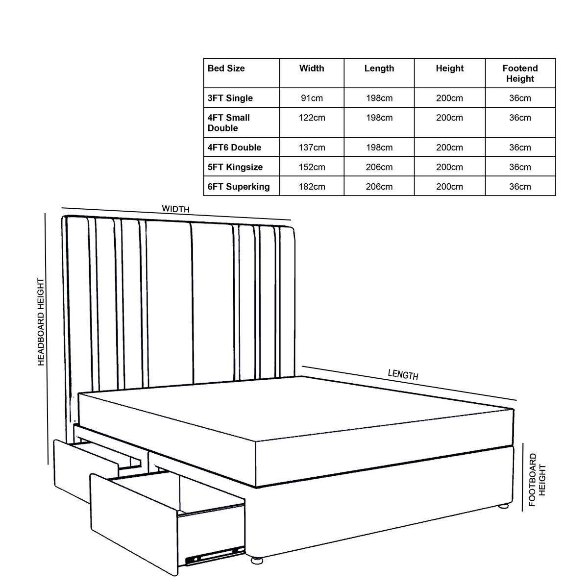 Elise Divan Bed