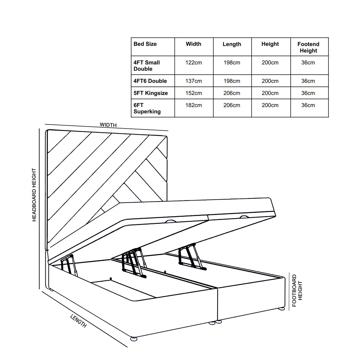 Delano Ottoman Divan Storage Bed