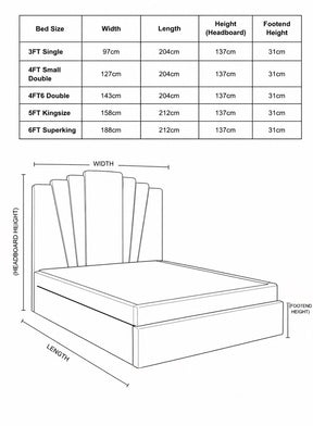 Rene Art Deco Bed Frame