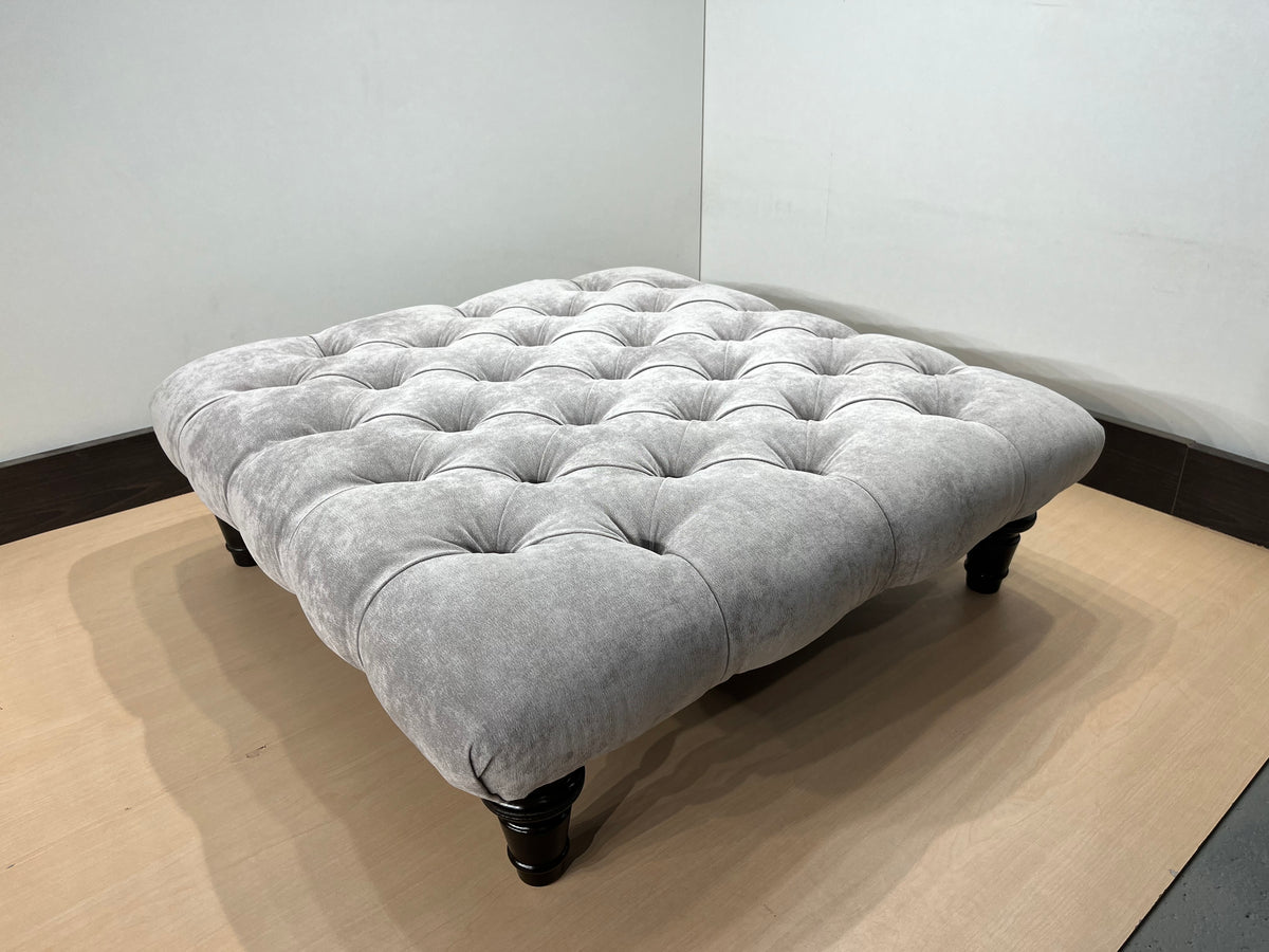 EX DISPLAY Chesterfield Footstool Coffee Table