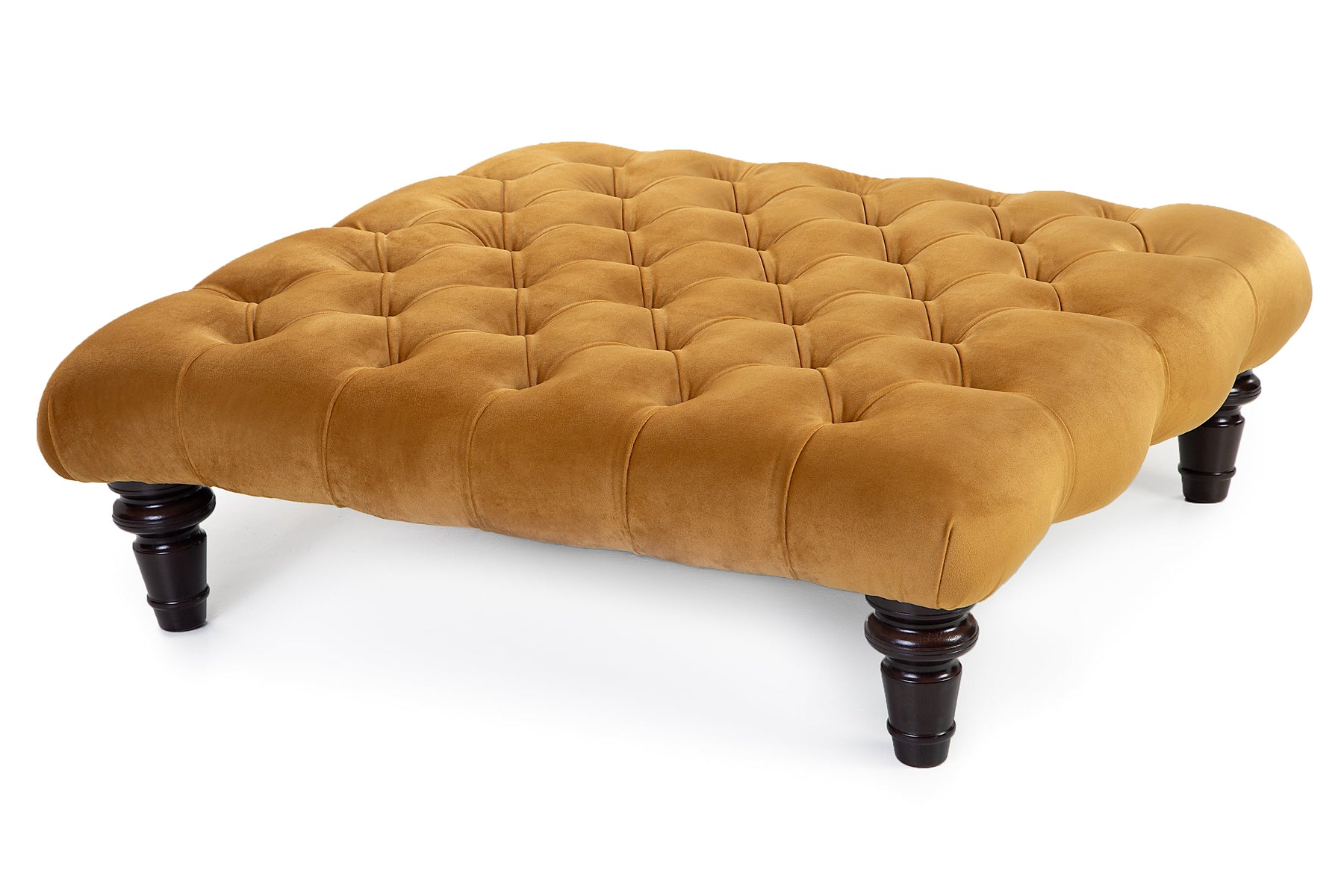 Chesterfield Upholstered Footstool / Coffee Table