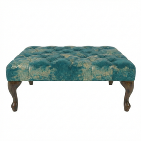 Avalon Chesterfield Upholstered Footstool / Coffee Table