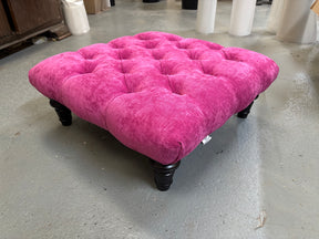 EX DISPLAY 60cm x 60cm Chesterfield Footstool Coffee Table