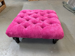 EX DISPLAY 60cm x 60cm Chesterfield Footstool Coffee Table