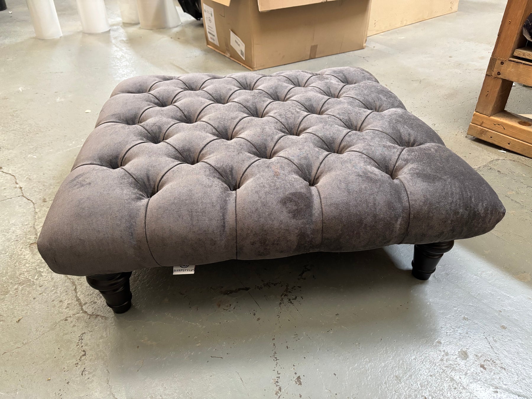 76cm x 76cm Chesterfield Footstool Coffee Table
