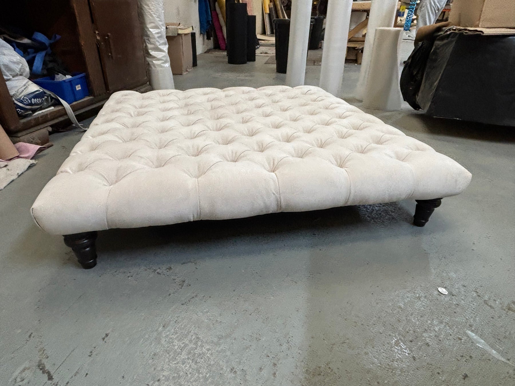 120cm x 120cm Chesterfield Footstool Coffee Table