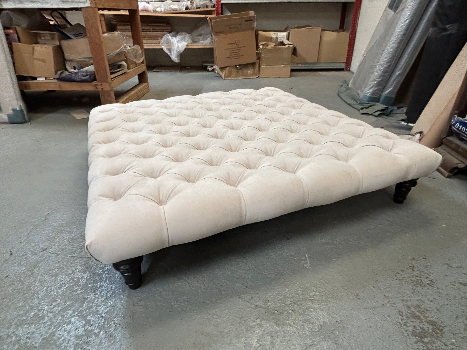 120cm x 120cm Chesterfield Footstool Coffee Table