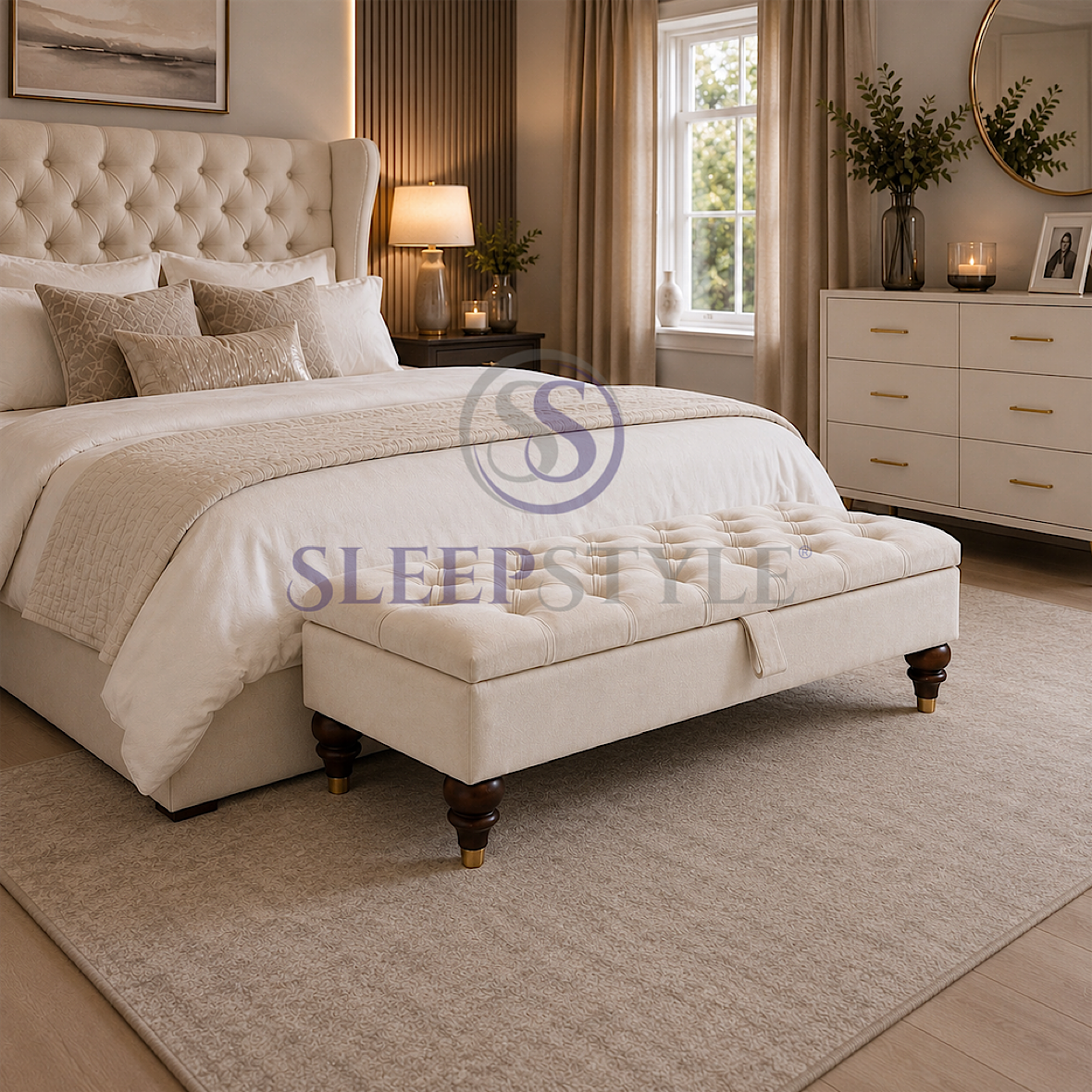 Ivy Chesterfield Foostool / Storage Box