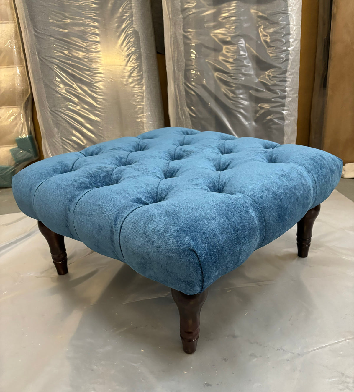 60cm x 60cm Chesterfield Footstool Coffee Table