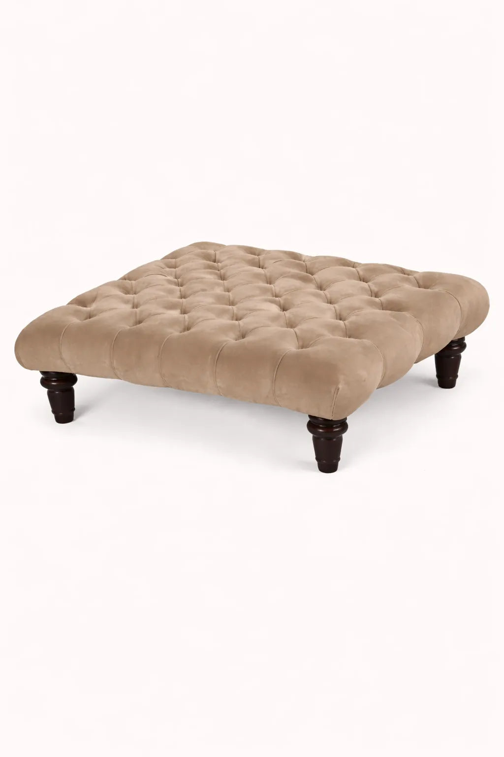Chesterfield Upholstered Footstool / Coffee Table