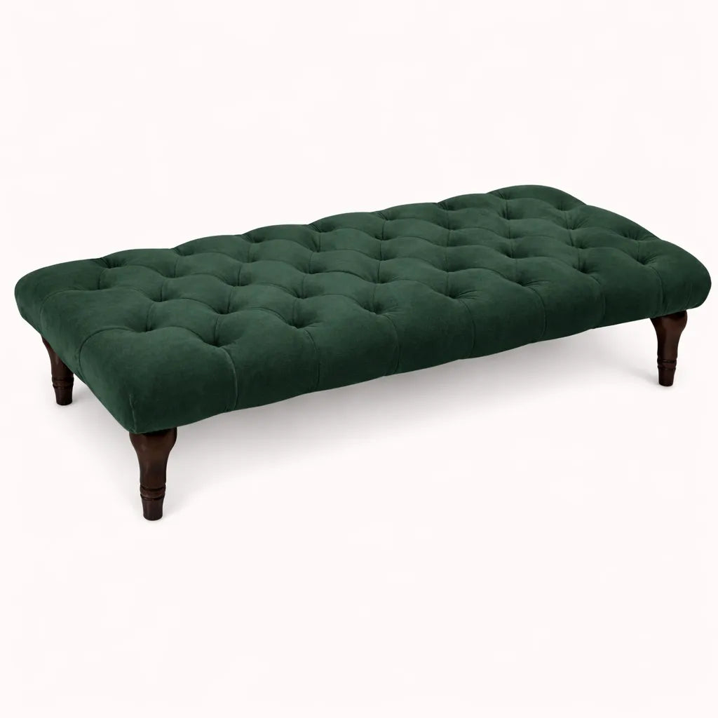 Sienna Chesterfield Upholstered Footstool / Coffee Table