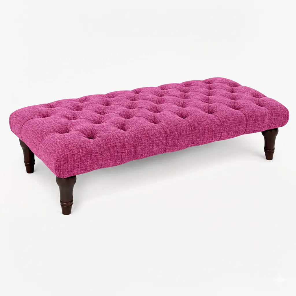 Sienna Chesterfield Upholstered Footstool / Coffee Table