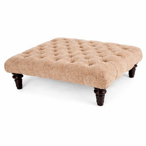 Chesterfield Upholstered Footstool / Coffee Table