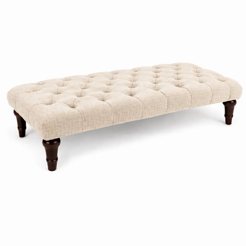 Sienna Chesterfield Upholstered Footstool / Coffee Table