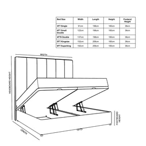 Ava Ottoman Divan Storage Bed