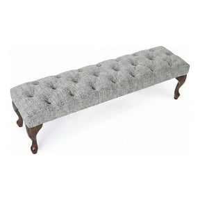 Camille Chesterfield Upholstered Bench / Footstool