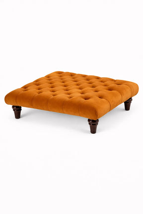 Chesterfield Upholstered Footstool / Coffee Table