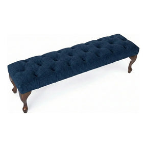 Camille Chesterfield Upholstered Bench / Footstool